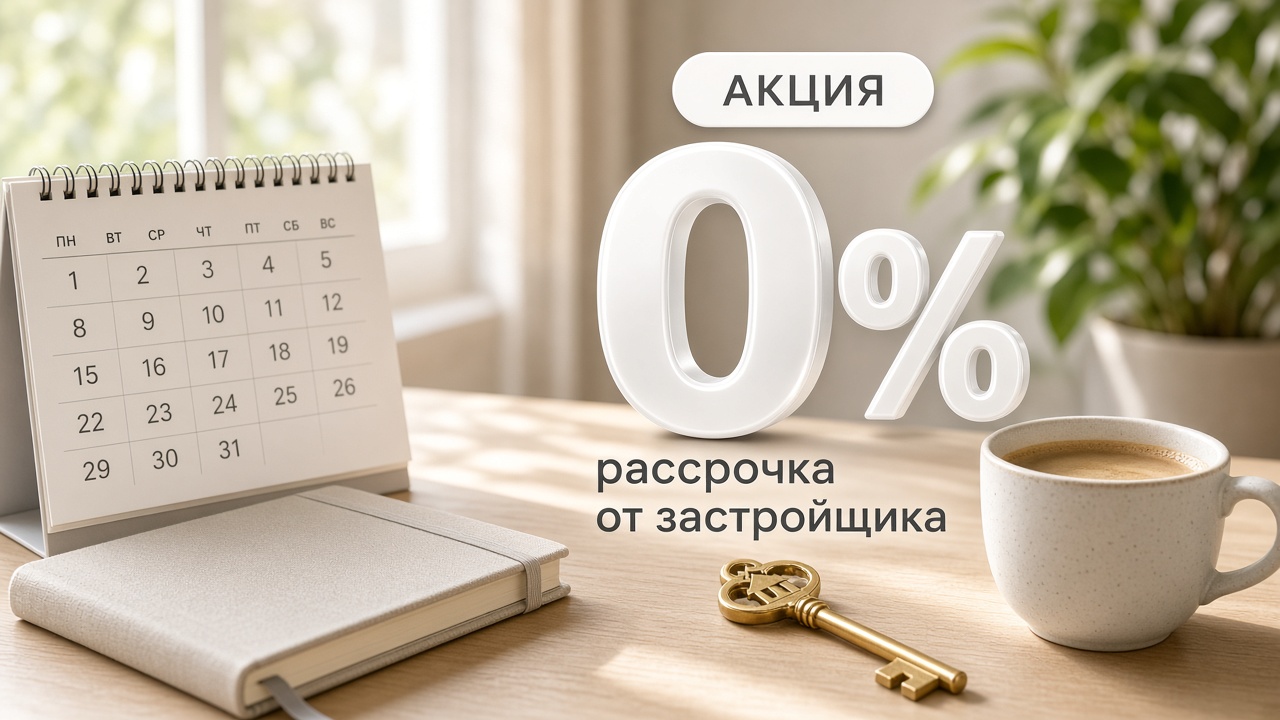 Рассрочка от застройщика 0%